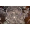 Image 3 : Heavy Lead Art Crystal Servingware - Vases Footed Candy Dish Platter & More