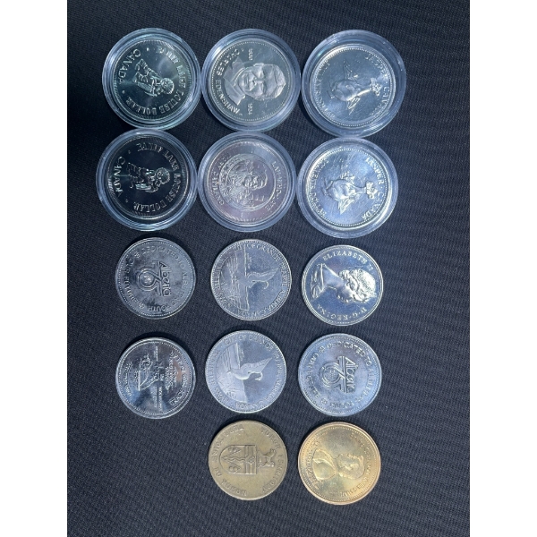 12 Nickel or Nickel-Plated Steel Canadian Trade Tokens