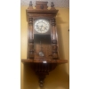 Image 1 : Victorian Walnut Vienna Wall Clock 28T Rare Antique 