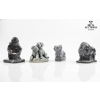 Image 1 : Hand-Carved Wolf Original and Canadian Sculptures, Including Dogs Made of Mount St. Helens Ash