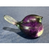 Image 3 : Glass Eye Studio Purple Glass Bird 2inch H