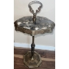 Image 1 : 19th Century Hand Carved Fossil Stone End Table 28T