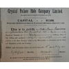 Image 2 : Vintage Share Certificate For The "Crystal Palace Ride Company Limited 1910