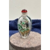 Hand Painted Ibis Glass Snuff Bottle 3H