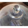 Image 3 : Glass Cake Stand, Blue Base 13" Diameter and Clear Dome