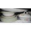Image 2 : Dinnerware Set w/ Pink Roses Includes: Plates, Teacups, Saucers and More!