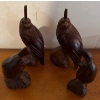 Image 7 : Stained Glass Duck Art w/ Stonewear Pottery Bowl Hand Carved Wood Birds & More
