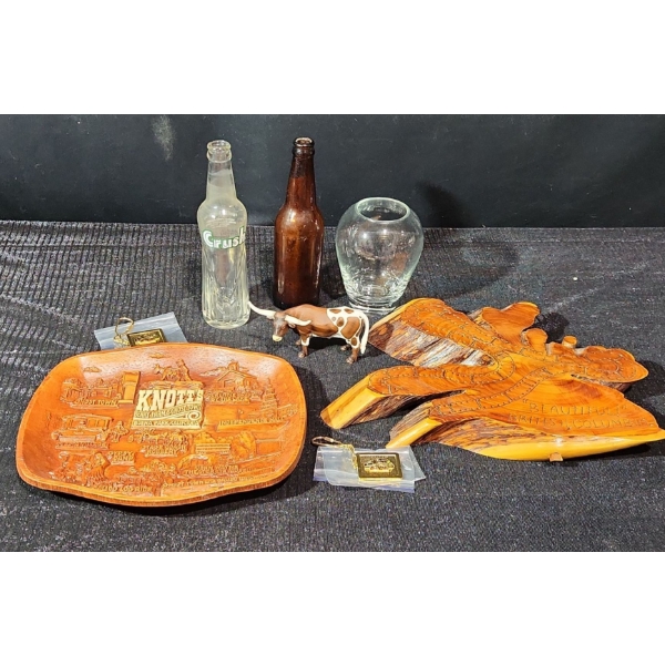 Cozy Home Elements! Crib Board, Souvenir Tray, Bottles and Trinkets