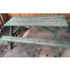Image 2 : Green Picnic Bench - 73W, 50D, 29T