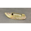 Image 3 : 1940-50s Indian Brass Shoe-Shaped Ashtray with Floral Engraving