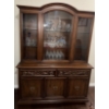 Image 1 : Traditional China Cabinet w/ Carved Detailing 51x20x74 Contents Not Included