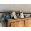 Image 5 : Collection of tea pots cookie Jars & various tin canisters .
