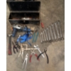 Image 1 : Assorted Hand Tools-  Wrenches, Pliers, Hammer, Screwdriver & Drill++ Metal Toolbox