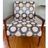 Image 2 : Sturdy Accent Chair W/ Circle Pattern 29"w 26"d 44"tall