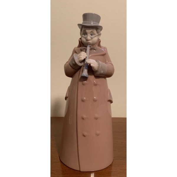 LLADRO Porcelain 'Musician w/ Clarinet' Bell- 7T 