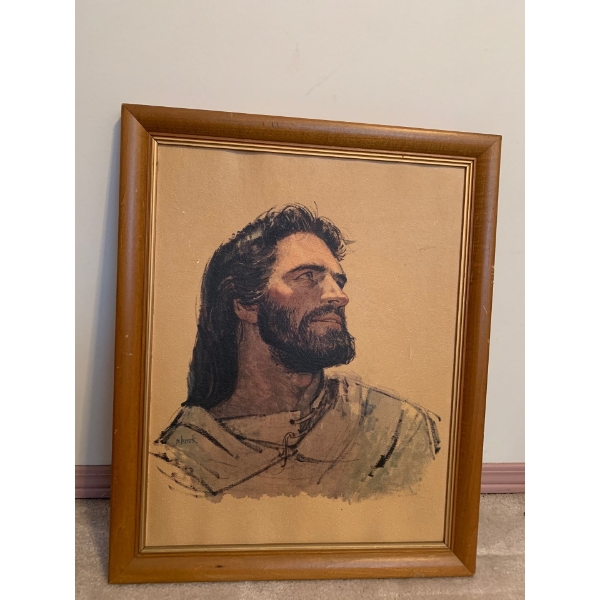 Religious Oil on Board Art 18x22 Artist Unknown