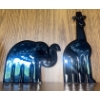 Image 3 : Decor Collection - Traditional ZULU Basket Ceramic Safari Creatures Handbag & Vase 8T