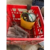 Image 3 : Rubber Boots Sz 11 & Red Tote, Tire Chain, Pressure Gauge & More