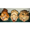 Image 2 : Rare Ceramic Hobo Ashtrays-Hand Painted Clowns Art Deco  Novelty Ashtrays
