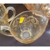 Image 5 : Vintage Glass Decor: Pitcher 9 T, Bowl 15 W, 4 T and Cream/ Sugar Servers