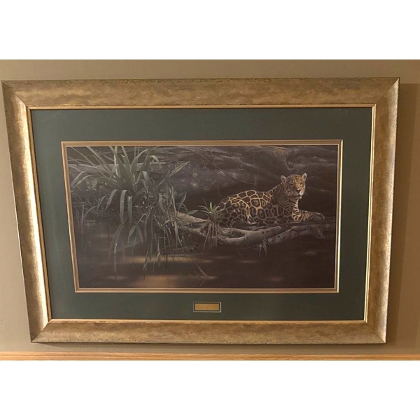 Limited Edition Print of Emerald Forest - "Jaguar' By Artist Daniel Smith 25x27