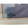 Image 4 : Print of Woman Sitting Lakeside, Artist: Paul Fischer, Framed Under Glass 38 X 29.5
