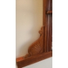 Image 2 : Eastlake Bevelled Mirror and Wood Shelf 48 w 5 d 48 h
