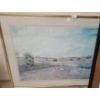 Image 2 : Wall Art: Riverside Print 20 X 16, Church Drawing 14.5 X 19, Sunflower Painting 26 X 20
