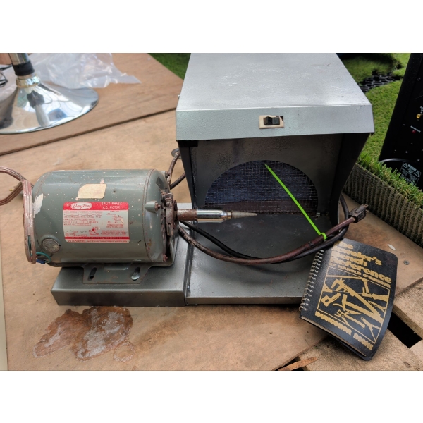 Jewelry Or Dental Polishing Lathe w/ Built In Dust Collector ft/ Dayton Split Phase AC Motor