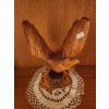 Image 1 : Carved Wood Eagle 5.5 X 4.5 Base, 10.5 T 