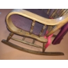 Image 2 : Wooden Rocking Chair Includes Seat and Back Cover 37 T, 22 L, 20 W
