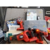 Image 1 : Cork Board, Heat Registers, Lightbulbs, Tool Organizer, & Black N Decker Fine Storm Drill, Flashligh