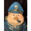 Image 4 : Vintage 3D Resin Animated Police Cop w/ Assorted License Plates & Decantor