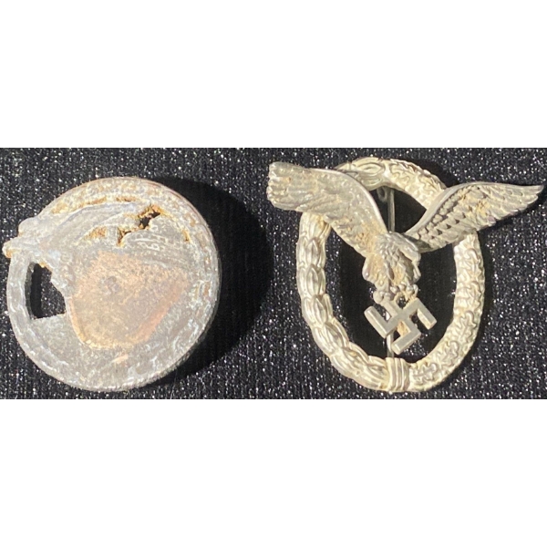 German Nazi Luftwaffe Pilot & Kriegsmarine Badges 