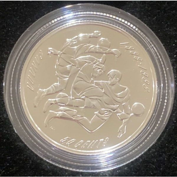 1998 Canadian 50-Cent Sterling Silver Coin 92.5% Silver 9.3 Grams