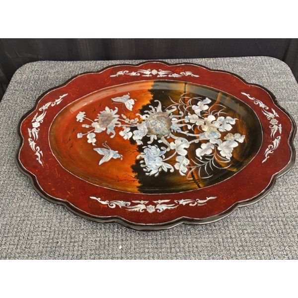 Decorative Oval Trays - Floral and Natural
