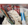 Image 7 : Vintage Knitting Essentials, Including Various Yarns, Pattern Book, Caddy Full Of Knitting Needles