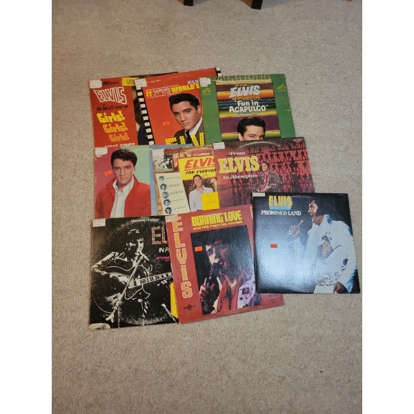 Vinyl Records Collection - Elvis Hits