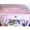 Image 5 : Pink Wooden Vanity Table with Drawer and Chair