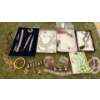 Image 1 : Costume Jewelry Collection #6 - Blingy Necklaces/Bracelets,  Broaches, Jade Pendant & More! 