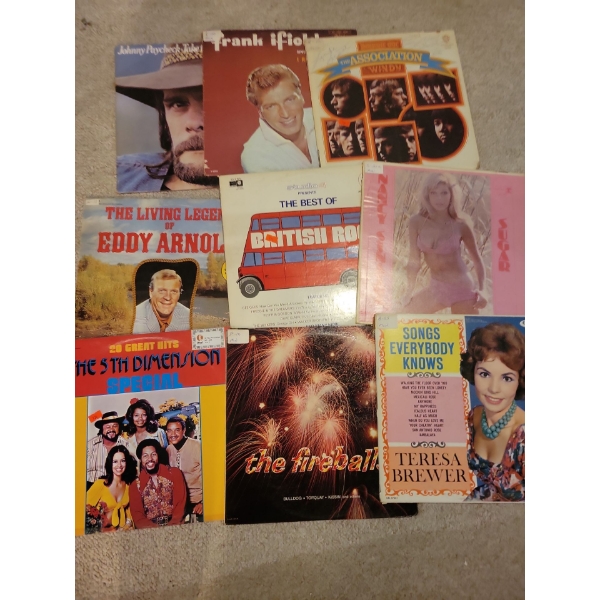 Vinyl Records Collection - The Fire Balls Theresa Brewer Johnny Paycheck & More