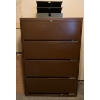 Image 1 :  Metal Filing Cabinet w/ Empty Files (Opens + Shuts, No Locks) - 36W, 18D, 52T