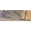 Image 2 : MDF Black Adjustable Computer Desk w Chrome Legs 59 w 31 1/2 d (adjustable height)
