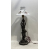 Image 1 : Metal Lamp with Porcelain Lamp Shade H