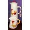 Image 2 : Holt Howard's Ceramic Rooster Coffee Set- MCM Kitsch Japanese Set