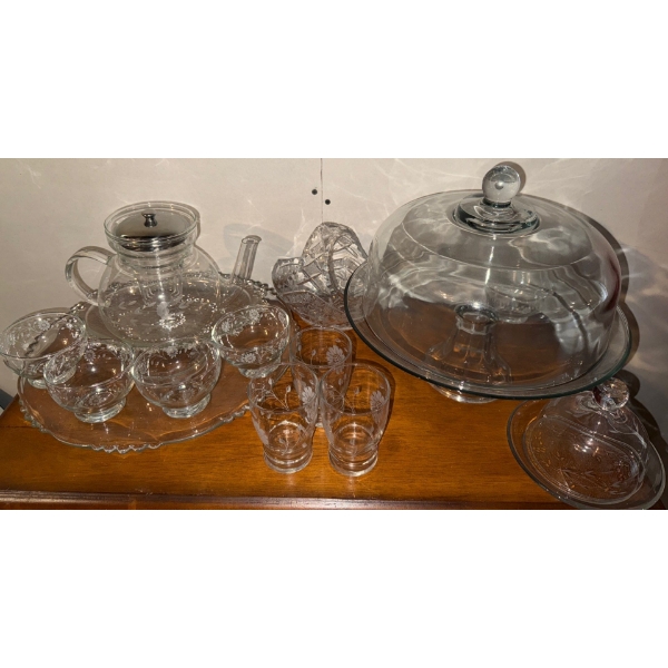 Cake Keep Decorative Tray Tea Service For 4 & More