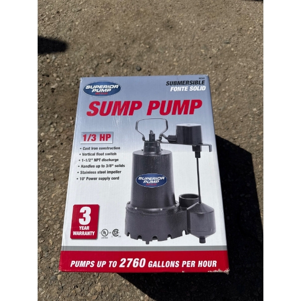 Sump pump(new in box)