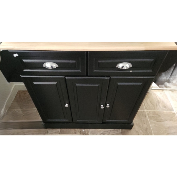 Kitchen Island w/ Storage Drawers and Cupboard 44 W, 18 D, 35 T 