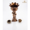 Image 5 :  UNIQUE BOROCCO COPPER  PLANTER HOLDER STAND 19''INCHES HEIGHT,  CHINESE BRASS TRIPOD INCENSE BURNER