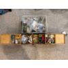 Image 1 : Large Collection Of Sewing Supplies As Well As A Solid Wood Sewing Storage Box .